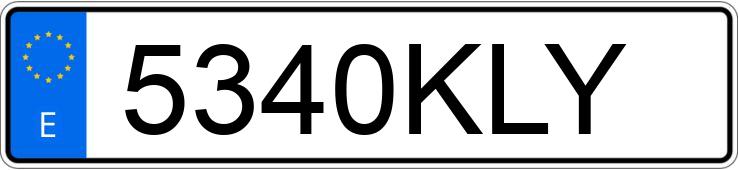 Numer rejestracyjny 5340KLY posiada MERCEDES AMG GT (190)