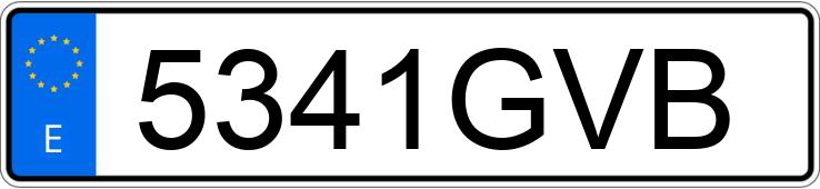 Numer rejestracyjny 5341GVB posiada RENAULT TWINGO