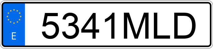 Die Registrierungsnummer 5341MLD hat BMW SERIE 3