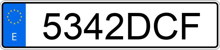 Numer rejestracyjny 5342DCF posiada NISSAN ALMERA