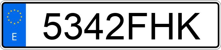 Numer rejestracyjny 5342FHK posiada TOYOTA AVENSIS Numer rejestracyjny 5342FHK posiada TOYOTA AVENSIS