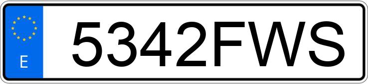 Numer rejestracyjny 5342FWS posiada VOLKSWAGEN GOLF PLUS Numer rejestracyjny 5342FWS posiada VOLKSWAGEN GOLF PLUS