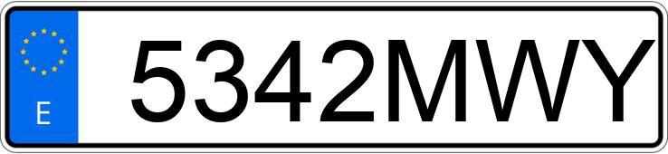 Numer rejestracyjny 5342MWY posiada SUZUKI V-STROM