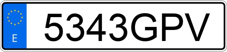 Numer rejestracyjny 5343GPV posiada RENAULT CLIO