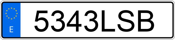 Numer rejestracyjny 5343LSB posiada MERCEDES C (205)