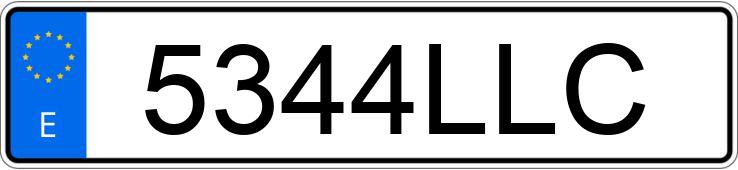 Numer rejestracyjny 5344LLC posiada SEAT LEON