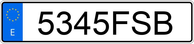 Numer rejestracyjny 5345FSB posiada BMW SERIE 3