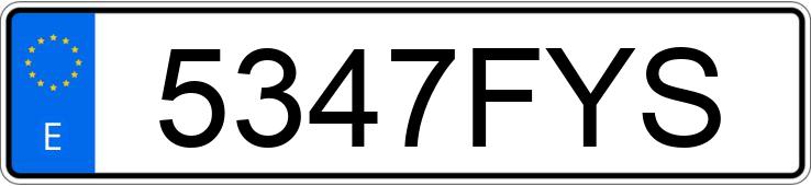 Numer rejestracyjny 5347FYS posiada VOLVO XC70