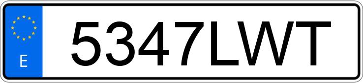 Numer rejestracyjny 5347LWT posiada VOLKSWAGEN CADDY