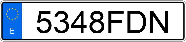 Numer rejestracyjny 5348FDN posiada AUDI A6