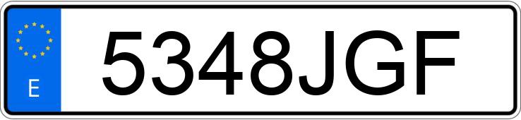 Numer rejestracyjny 5348JGF posiada DACIA LOGAN