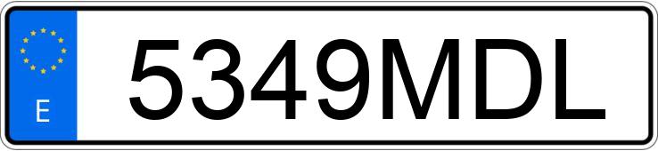 Numer rejestracyjny 5349MDL posiada MERCEDES GLB (247)