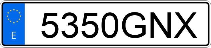 Numer rejestracyjny 5350GNX posiada FIAT PUNTO