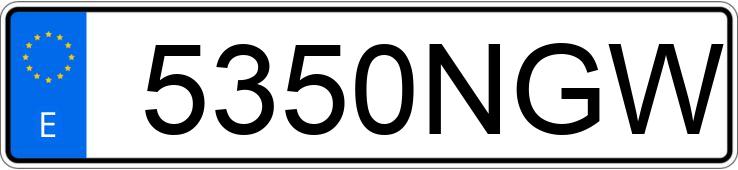 Numer rejestracyjny 5350NGW posiada MERCEDES ACTROS