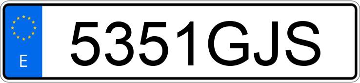 Numer rejestracyjny 5351GJS posiada AUDI A3