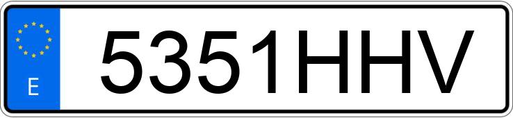 Numer rejestracyjny 5351HHV posiada RENAULT KANGOO