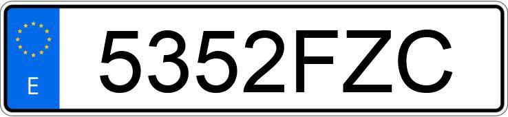 Numer rejestracyjny 5352FZC posiada FORD TRANSIT CONNECT