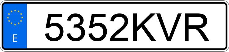 Numer rejestracyjny 5352KVR posiada NISSAN NV 200 Numer rejestracyjny 5352KVR posiada NISSAN NV 200