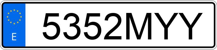 Numer rejestracyjny 5352MYY posiada MERCEDES CLA (118)