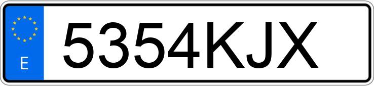 Numer rejestracyjny 5354KJX posiada RENAULT K