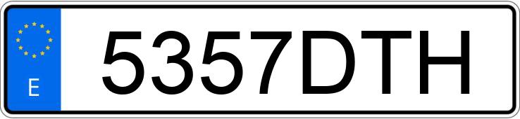 Numer rejestracyjny 5357DTH posiada SEAT LEON