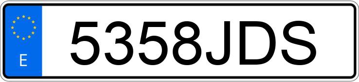 Numer rejestracyjny 5358JDS posiada VOLKSWAGEN CROSSGOLF