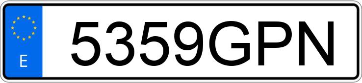 Numer rejestracyjny 5359GPN posiada RENAULT MASTER