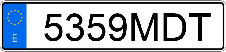 Numer rejestracyjny 5359MDT posiada TESLA MODEL Y