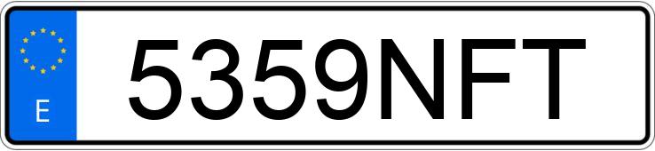 Numer rejestracyjny 5359NFT posiada BMW SERIE 3