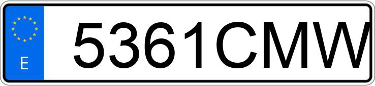 Numer rejestracyjny 5361CMW posiada BMW R 1150