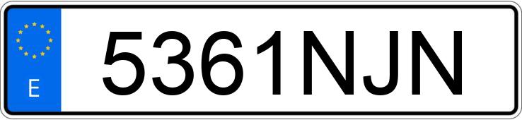 Numer rejestracyjny 5361NJN posiada VOLKSWAGEN GOLF Numer rejestracyjny 5361NJN posiada VOLKSWAGEN GOLF