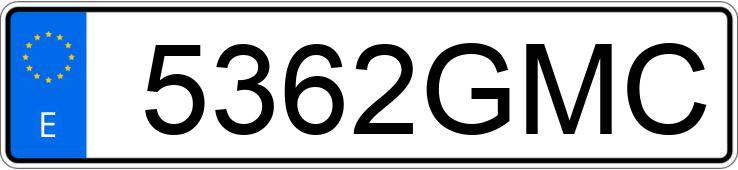 Numer rejestracyjny 5362GMC posiada MERCEDES CLK (208-209)