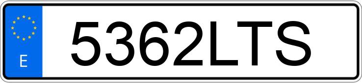 Numer rejestracyjny 5362LTS posiada BMW SERIE 1