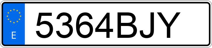 Numer rejestracyjny 5364BJY posiada VOLKSWAGEN GOLF Numer rejestracyjny 5364BJY posiada VOLKSWAGEN GOLF