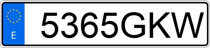 Numer rejestracyjny 5365GKW posiada VOLKSWAGEN TIGUAN