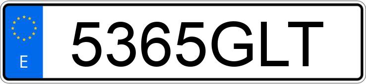 Numer rejestracyjny 5365GLT posiada AUDI A3 SPORTBACK