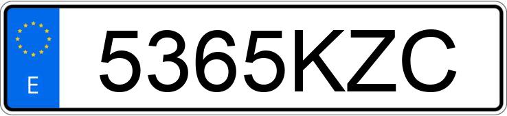 Numer rejestracyjny 5365KZC posiada TOYOTA C-HR