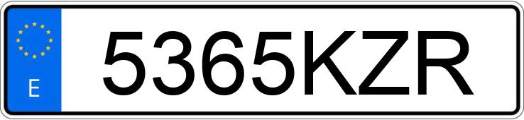 Numer rejestracyjny 5365KZR posiada FORD KUGA