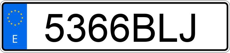 Numer rejestracyjny 5366BLJ posiada TOYOTA YARIS