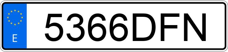 Numer rejestracyjny 5366DFN posiada CITROEN C2
