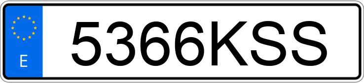 Numer rejestracyjny 5366KSS posiada SEAT LEON