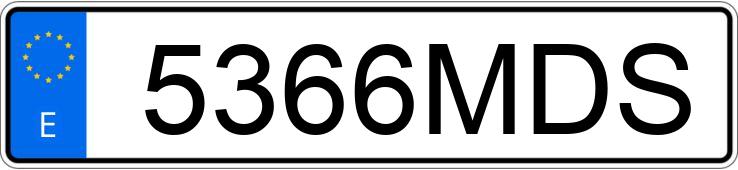 Numer rejestracyjny 5366MDS posiada AUDI RS6