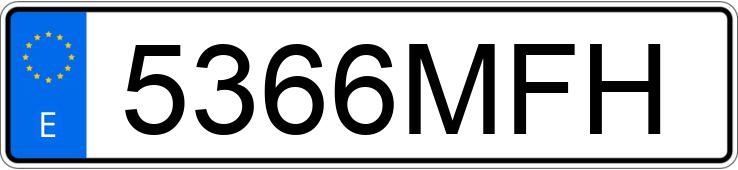 Numer rejestracyjny 5366MFH posiada FORD CUSTOM Numer rejestracyjny 5366MFH posiada FORD CUSTOM