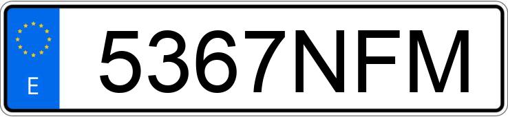Numer rejestracyjny 5367NFM posiada SEAT IBIZA