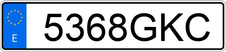 Numer rejestracyjny 5368GKC posiada CITROEN C5