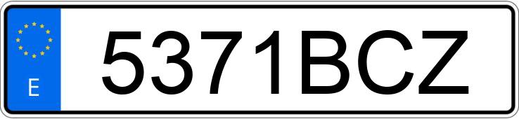 Numer rejestracyjny 5371BCZ posiada NISSAN PICK UP