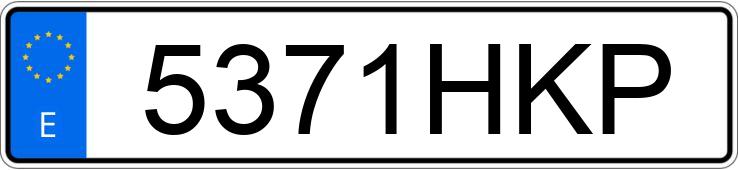 Numer rejestracyjny 5371HKP posiada CITROEN JUMPY