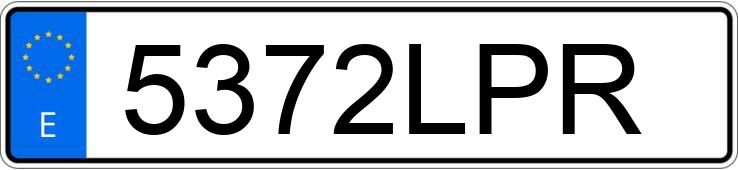 Numer rejestracyjny 5372LPR posiada PEUGEOT 208