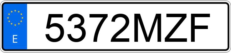 Numer rejestracyjny 5372MZF posiada BMW X1