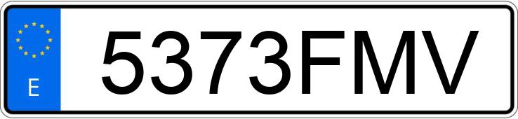 Numer rejestracyjny 5373FMV posiada FIAT DOBLO